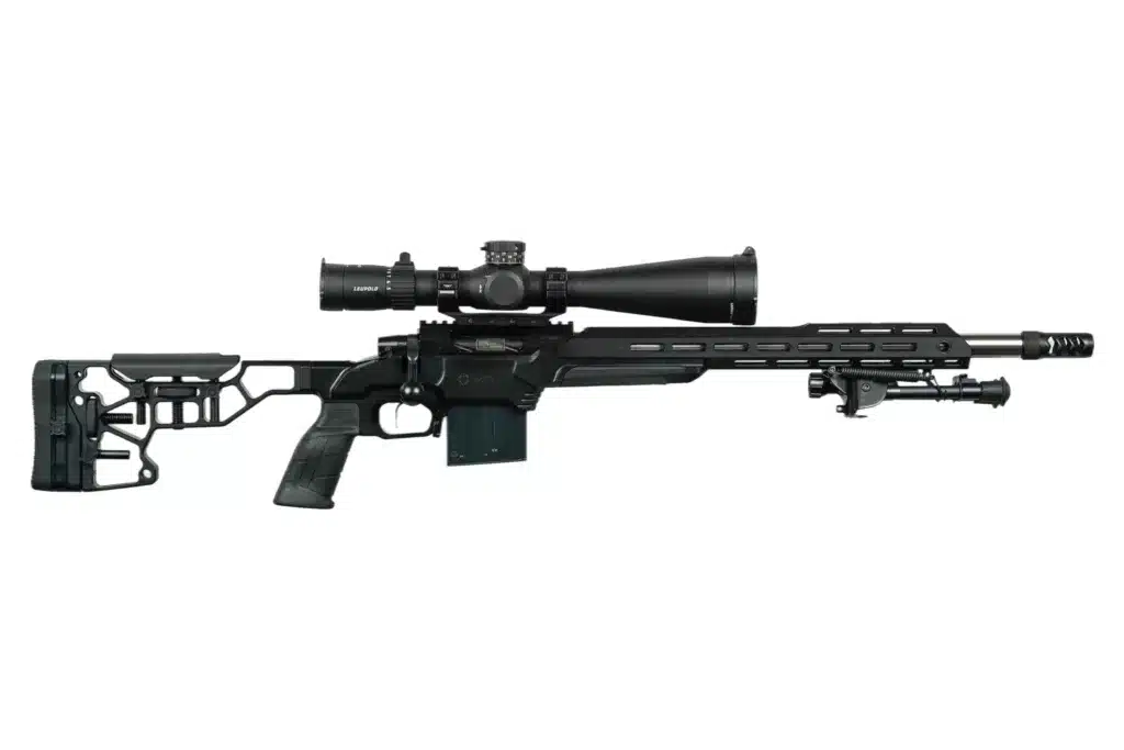 308 Rifle with Scope and Muzzle Break