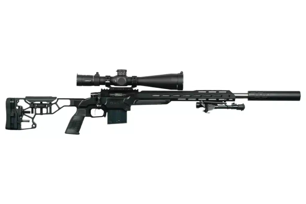 DGW .308 Winchester Bolt Action Rifle with optics and suppressor